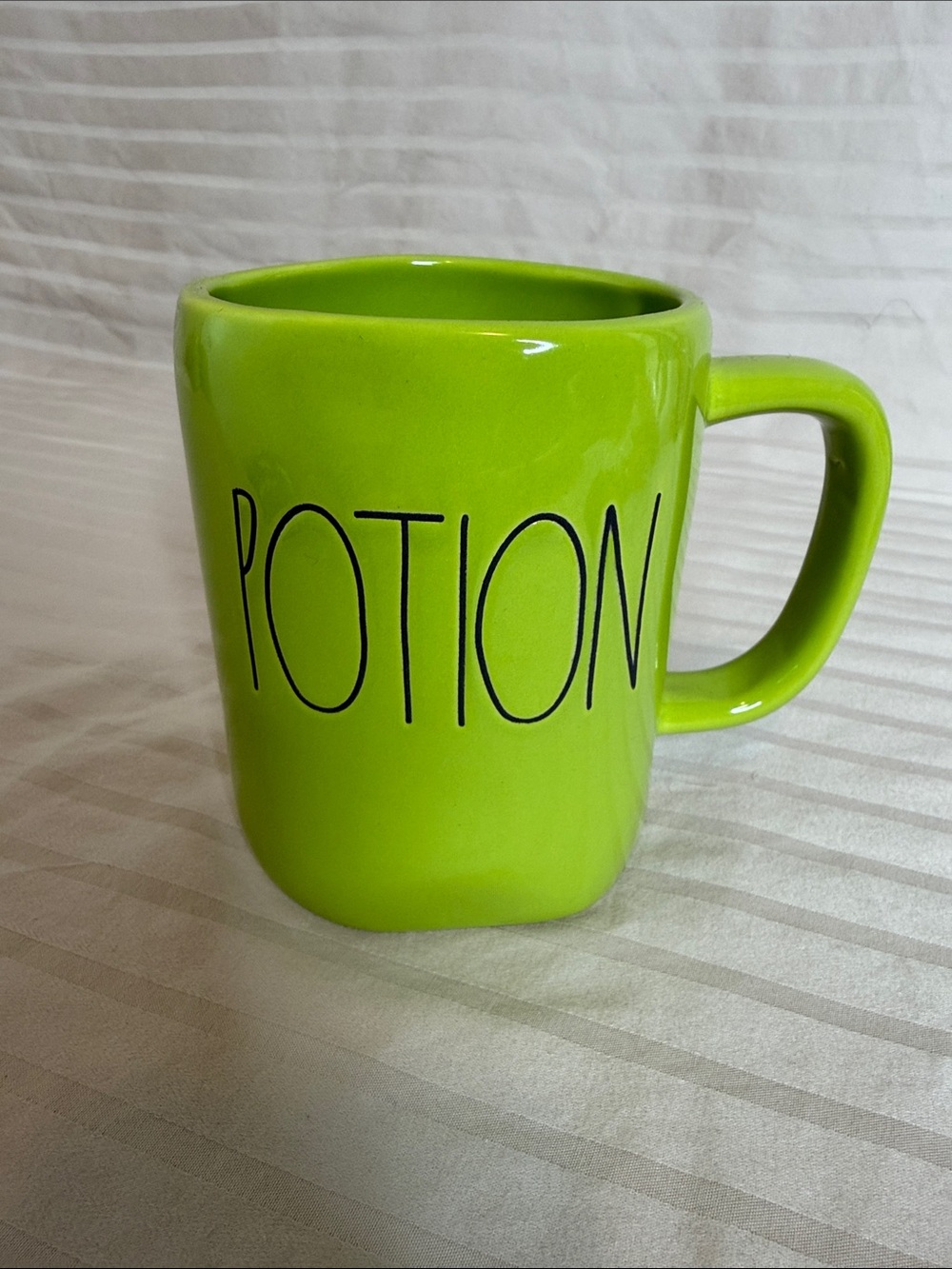 Rae Dunn Bright Green POTION Ceramic Mug